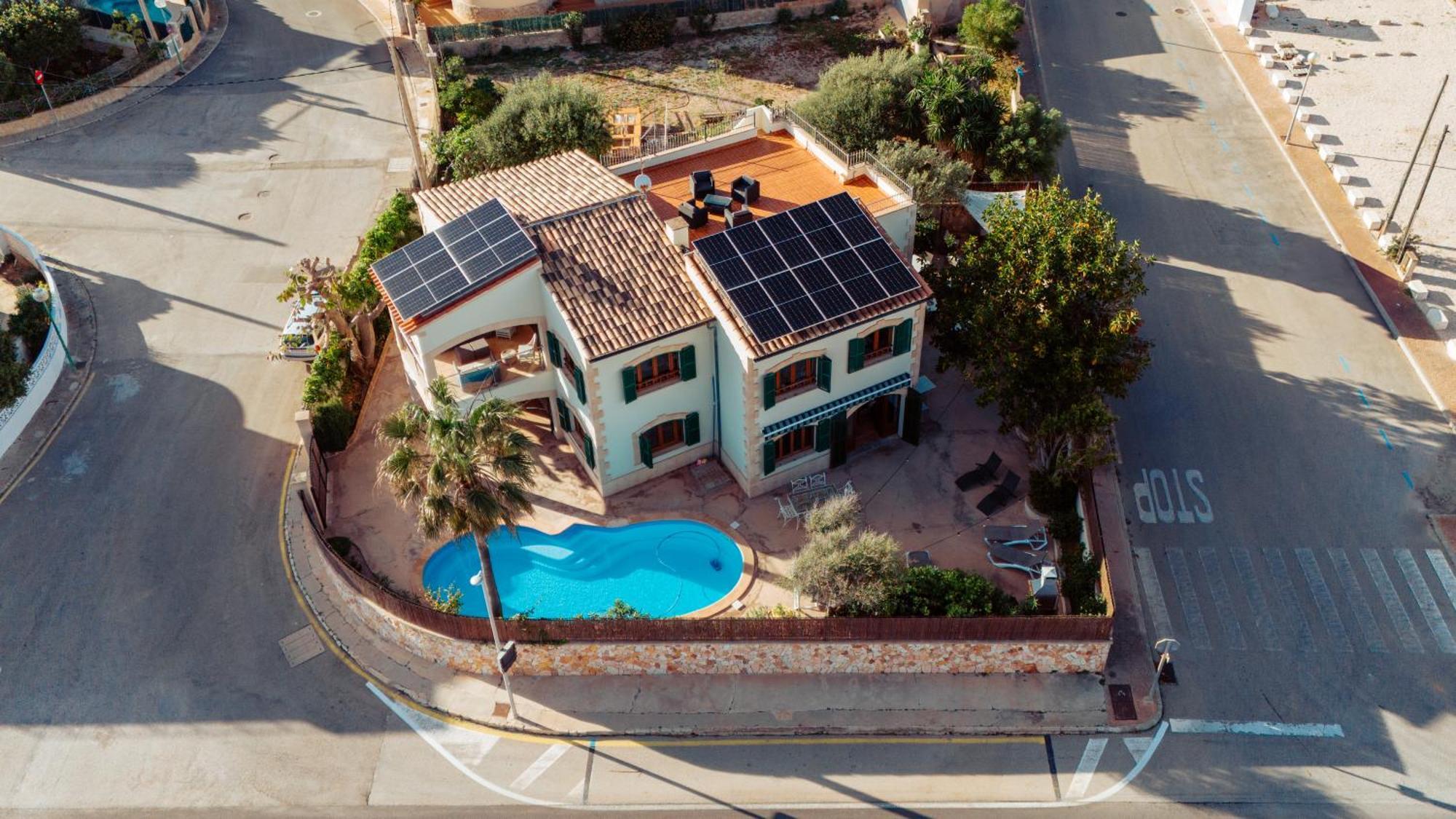 Mallorca Finca Haus Mit Pool Direkt Am Meer Es Trenc, Bootstour Moeglich Sa Rapita Bagian luar foto
